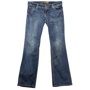 American Eagle Jeans Women’s 10 Regular Low Rise Bootcut Blue Denim Y2K 2000s